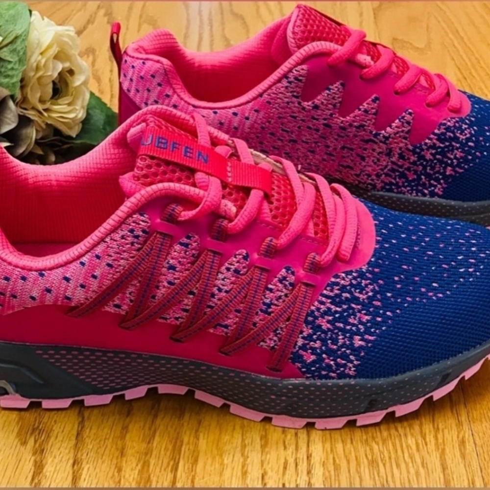UBFEN Pink and Navy Athletic Shoes